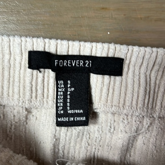 Forever 21 Beige Corduroy Button Up Miniskirt - Picture 2 of 4